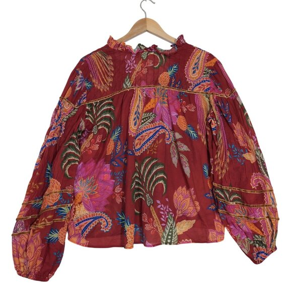 FARM Rio Red Multicolor Blouse - Picture 3 of 10